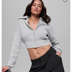Alo Scholar Knit Cropped Jacket
